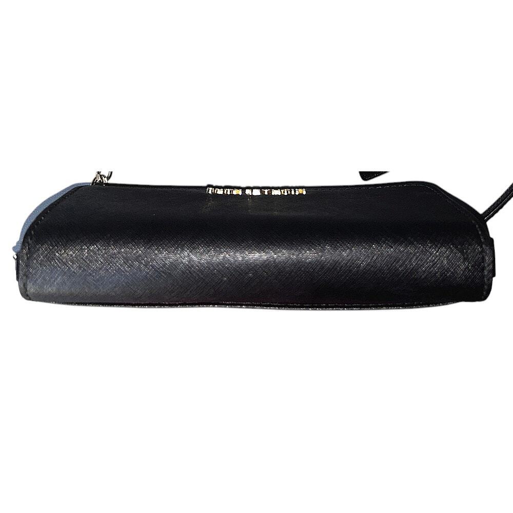 Michael Kors Jet Set Pebbled Leather Smartphone Black Crossbody Authenticated - Picture 5 of 15